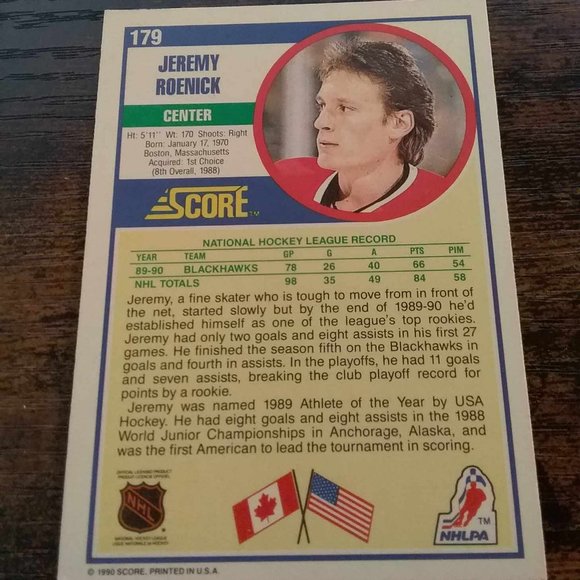 Jeremy Roenick Score #179 - Picture 2 of 2